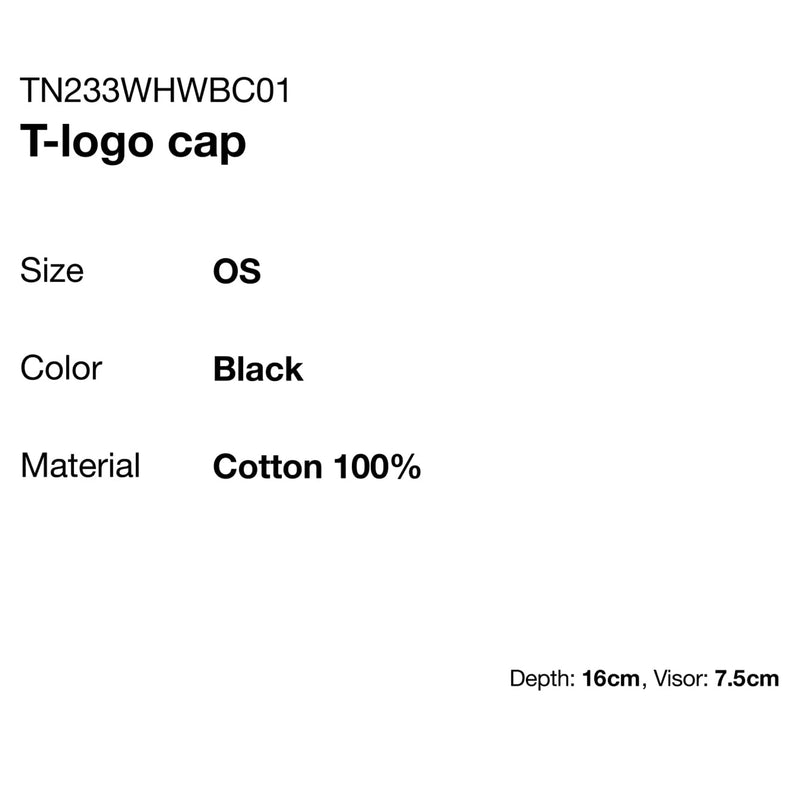 T-logo cap (Black)