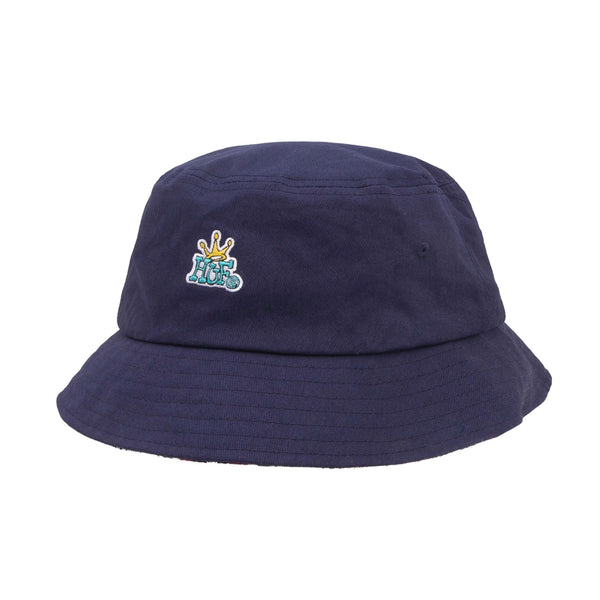 Crown Reversible Bucket Hat (Navy)