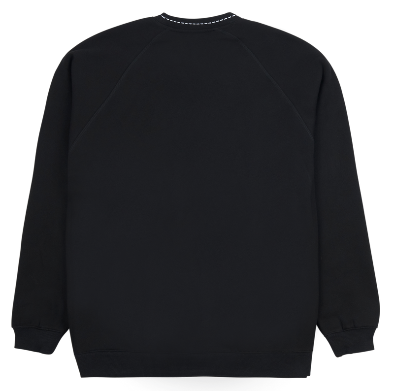 CUT HERE RAGLAN Sweatshirt (Black)