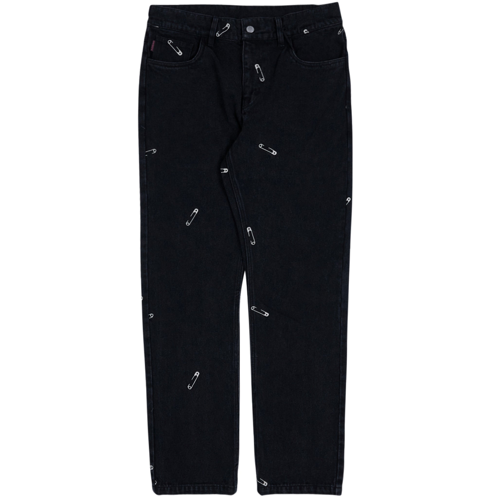 SAFETY PIN POCKET DENIM (Black) – Capsul