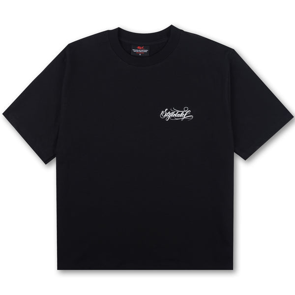 To The World Cursive Logo Tee (Black)