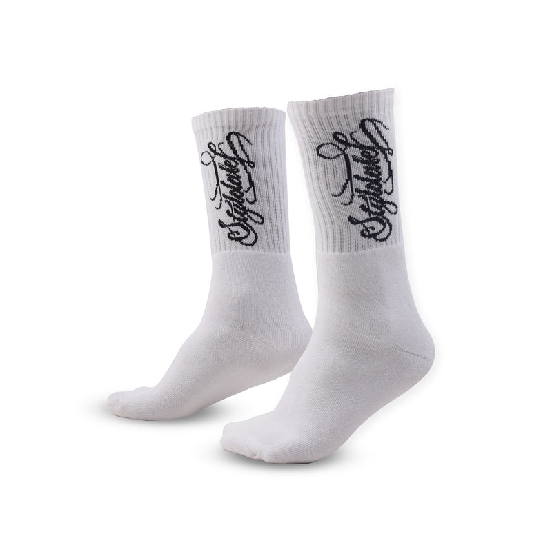 STYL-O-LABEL Crew Socks (White)
