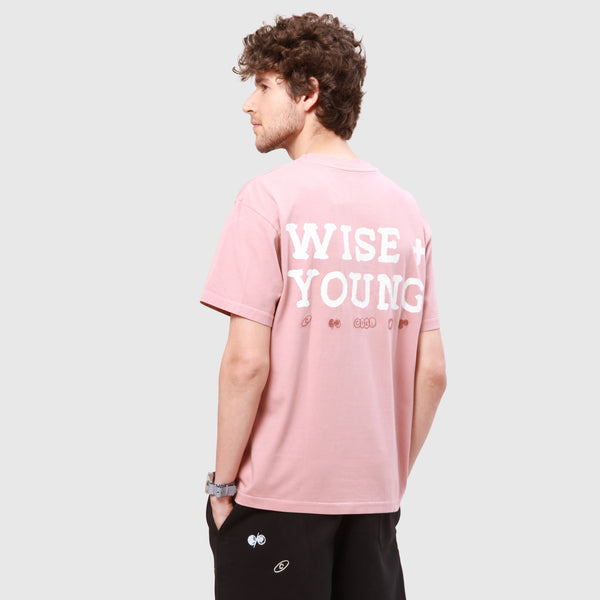WISE AND YOUNG TEE (Moss Rose Pink)