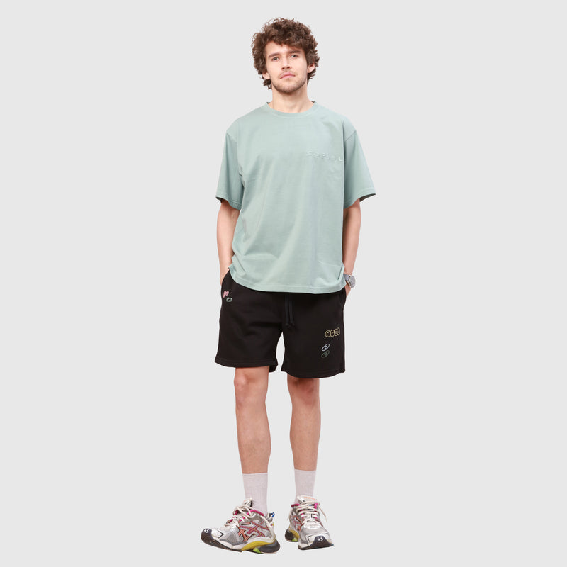 LOGO ESSENTIAL TEE (DUSTY AQUA)