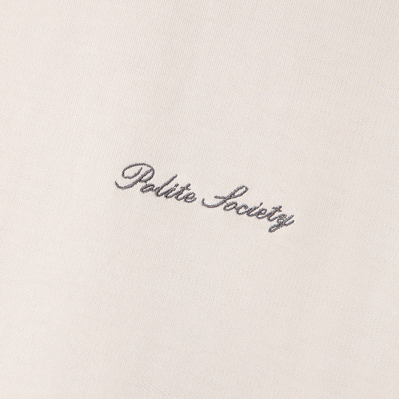 CUTLERY BEADED TEE (CREME)