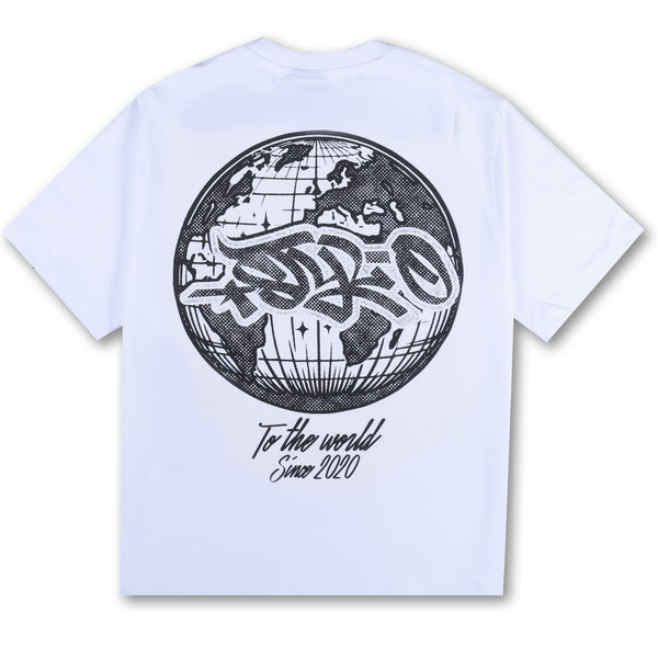 To The World Tag Tee (White)