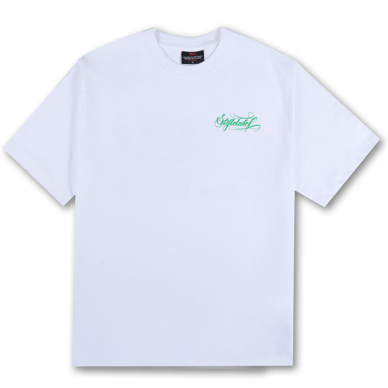 To The World Cursive Logo Tee (White)