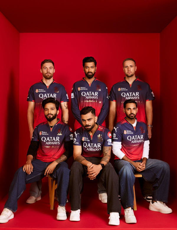 PUMA X RCB Jersey 2025 (Navy Flame Scarlet)