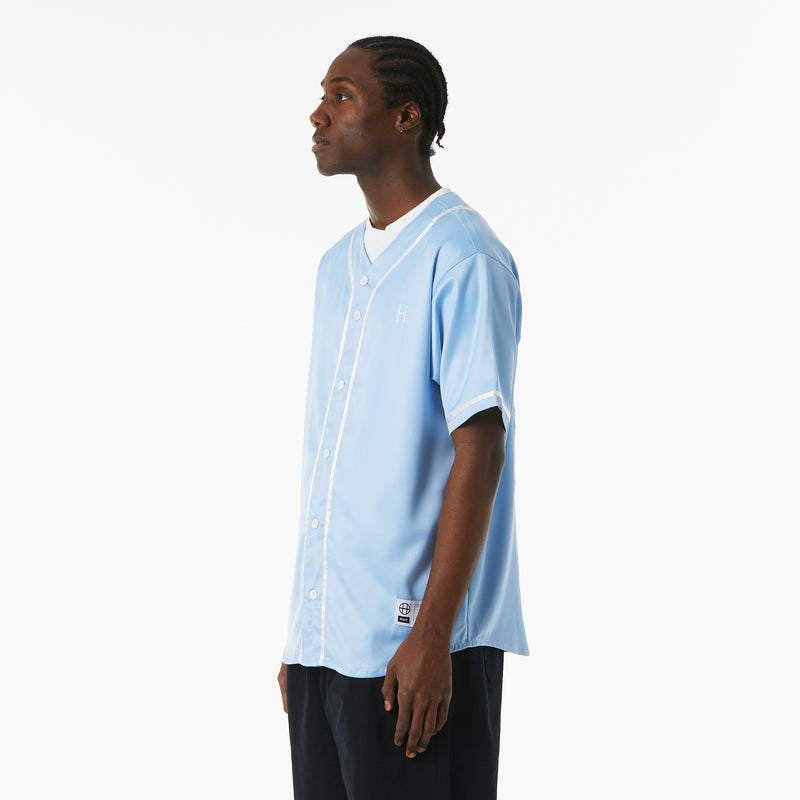 Huf Community Hand Baseball Jersey in Sky - Size XXL