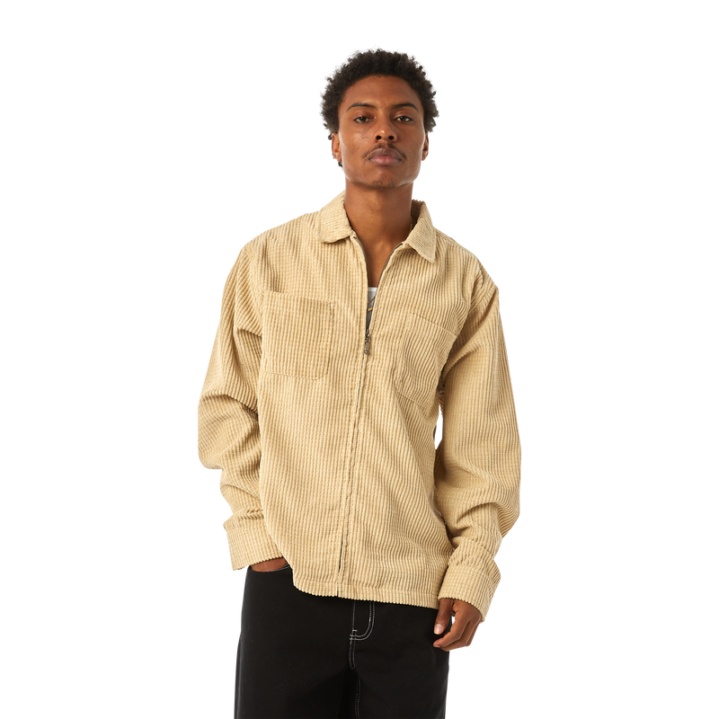 Cornelius Zip Shirt (Oatmeal)