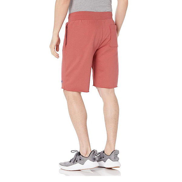 Reverse weave 10" cut off shorts (sandalwood red)
