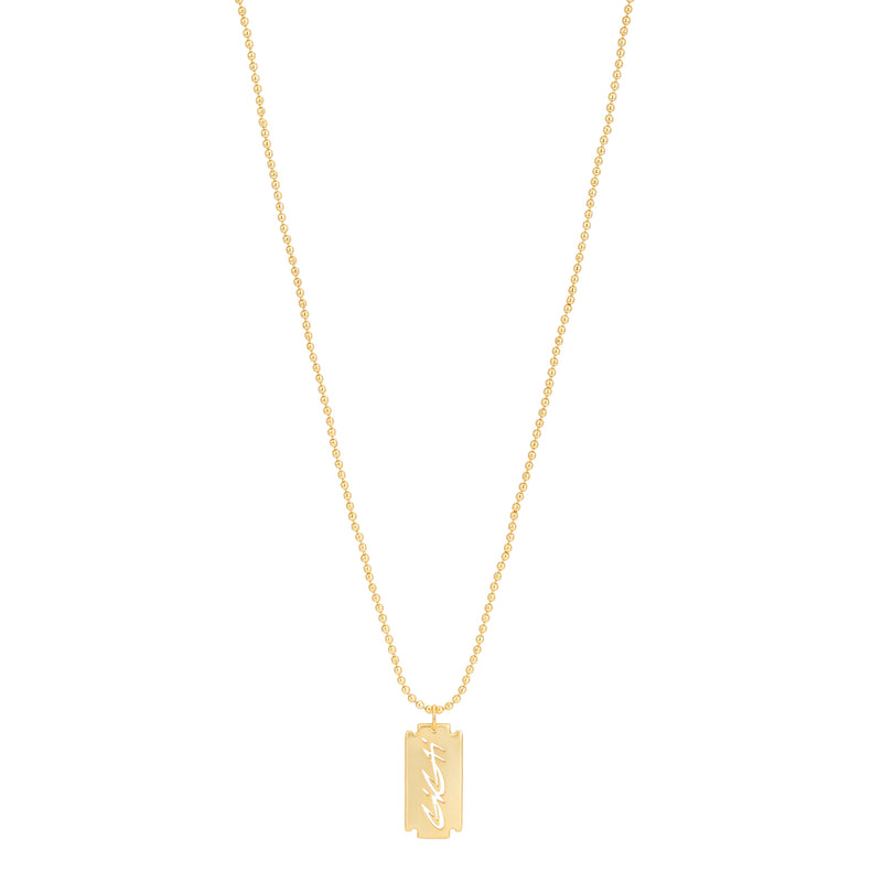 Razr Pendant (Gold)