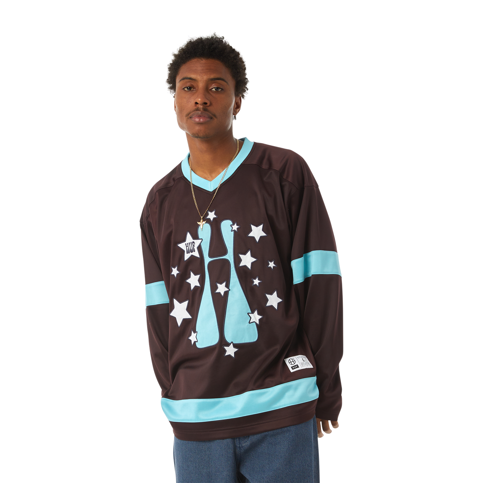 シャツ HUF H-CLASS JERSEY HUF H class print jersey in black | ASOS