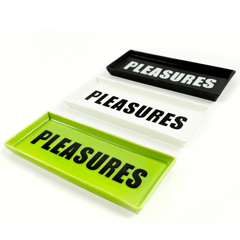 PLEASURES CERAMIC TRAY (White)