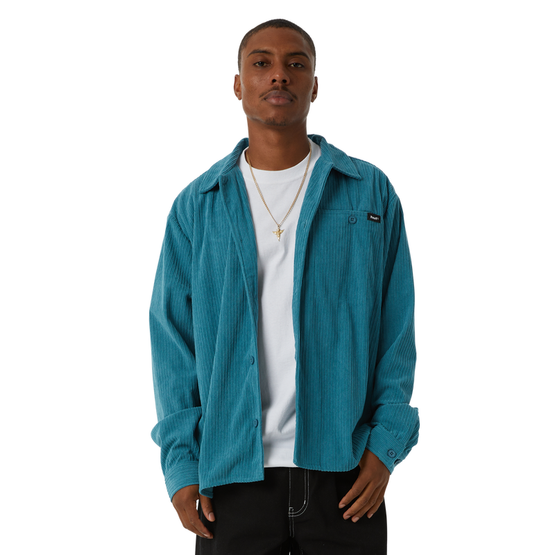 Huf Co Corduroy Overshirt (Dark Teal)