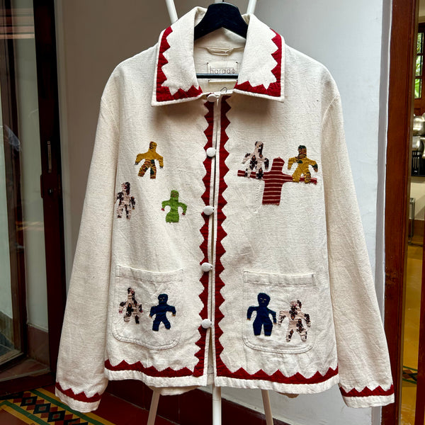 PRE-LOVED HARAGO Off-white cotton Jacket