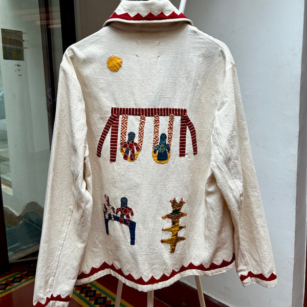 PRE-LOVED HARAGO Off-white cotton Jacket