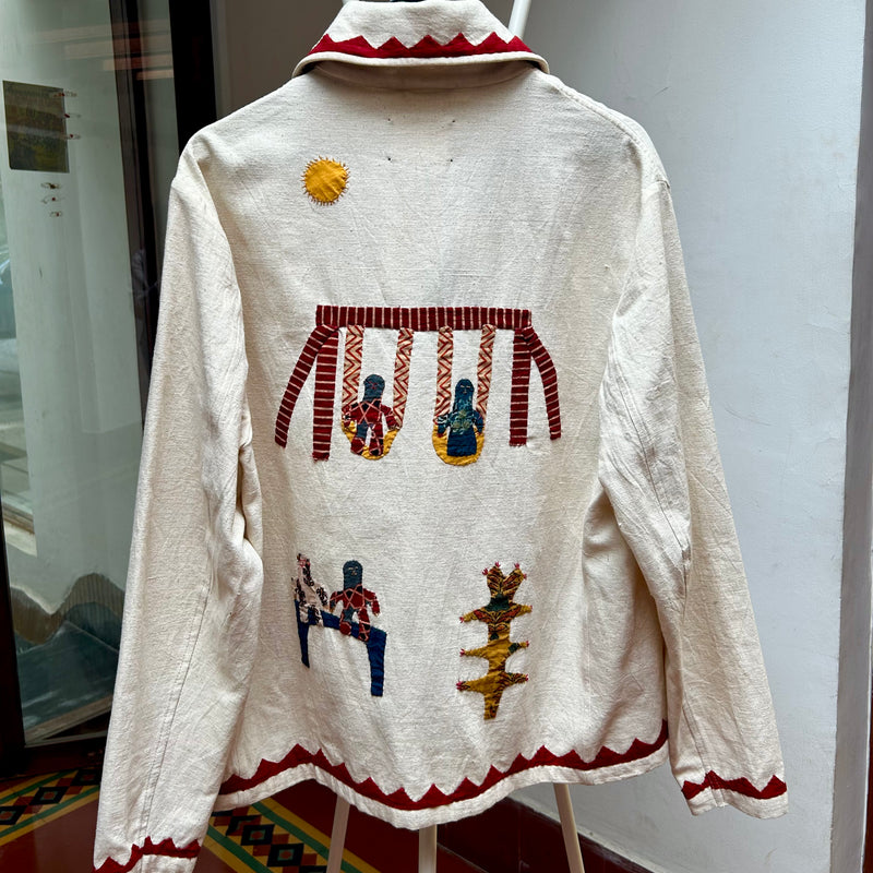 PRE-LOVED HARAGO Off-white cotton Jacket