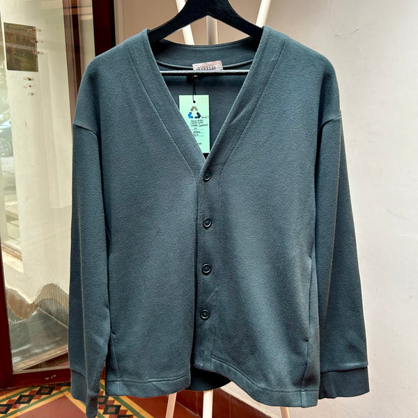 PRE-LOVED Muji open cardigan (DARK GREEN)