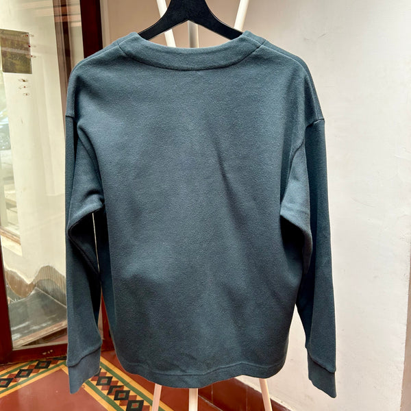 PRE-LOVED Muji open cardigan (DARK GREEN)