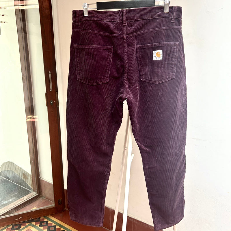 PRE - LOVED Carhartt Newel Corduroy Pant(PLUM)
