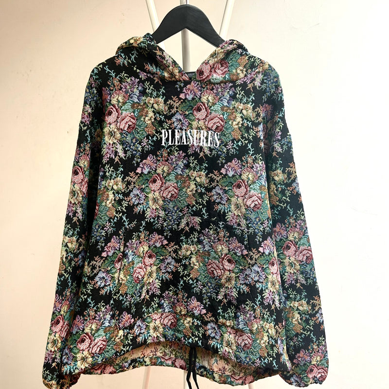PRE-LOVED PLEASURES Destiny Woven Hoodie (Black)