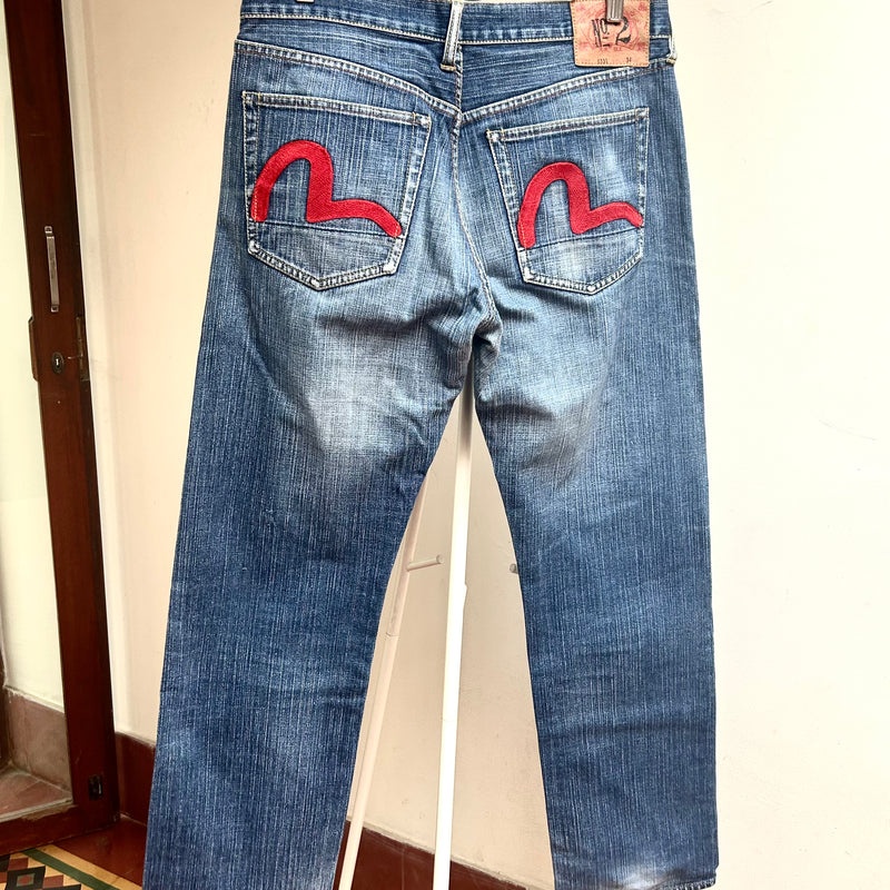 PRE-LOVED Evisu made in Japan lot 0331 no 2 Denim Jeans(BLUE)