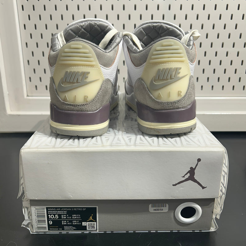 PRE-LOVED Jordan X A ma Maniere Air Jordan 3 (WHITE)