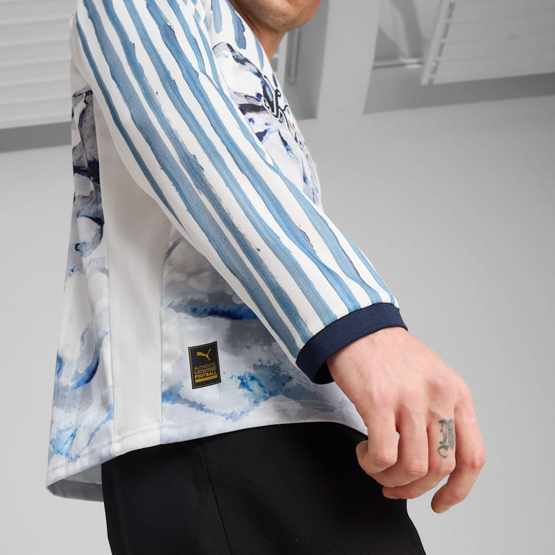 KidSuper Mty L/S Retro Tee (White-deep Navy)
