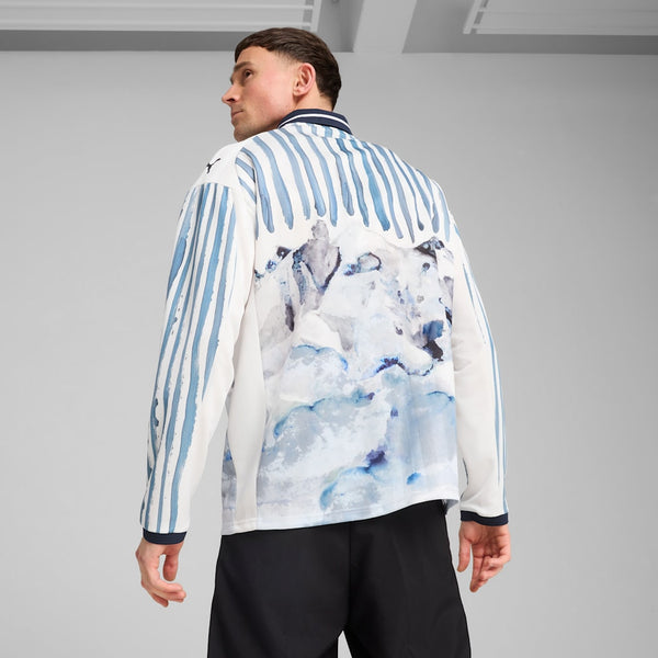 KidSuper Mty L/S Retro Tee (White-deep Navy)