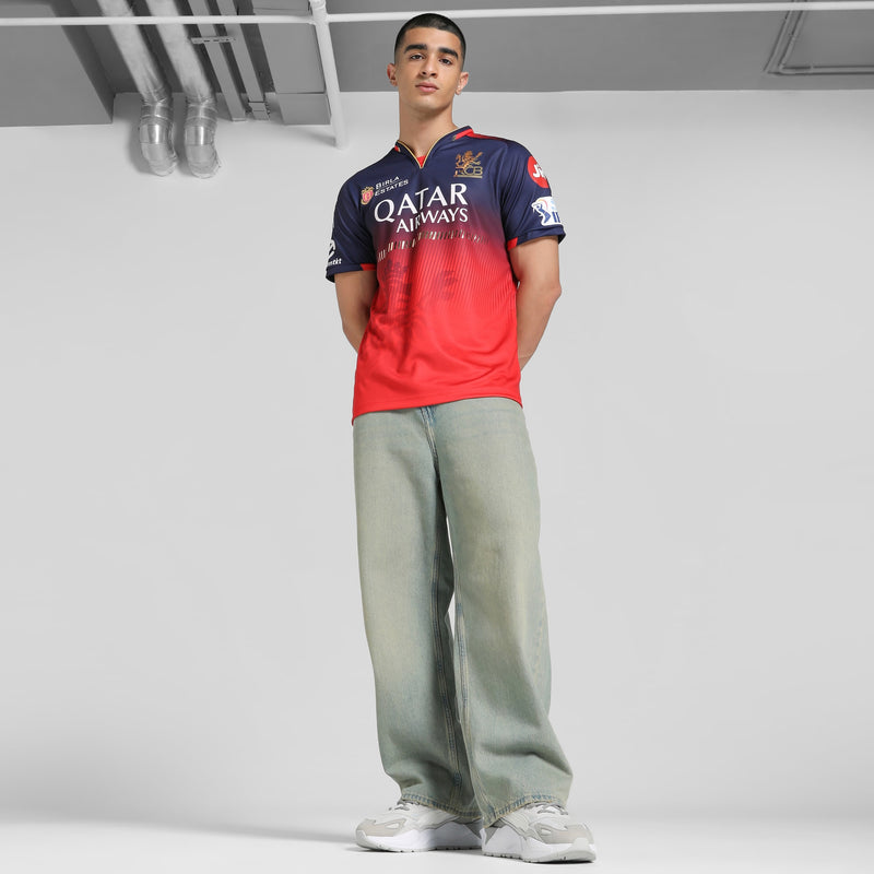 PUMA X RCB Jersey 2025 (Navy Flame Scarlet)