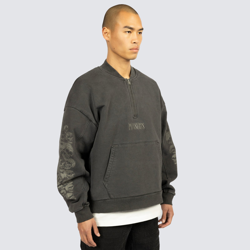 SKULL SPIRAL QUARTER ZIP