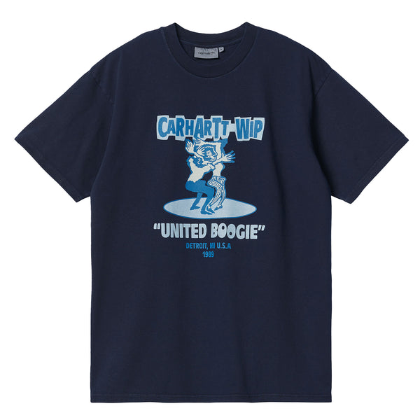 S/S Boogie T-Shirt (atom blue heavy stone wash)