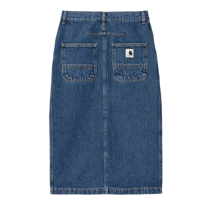 [Margesherwood ] / ☆ POCKET WASHED DENIM / blue W' COLBY SKIRT (Blue Stone Washed) – Capsul
