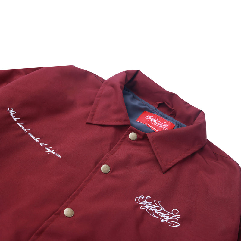 Coach Jacket (Maroon)