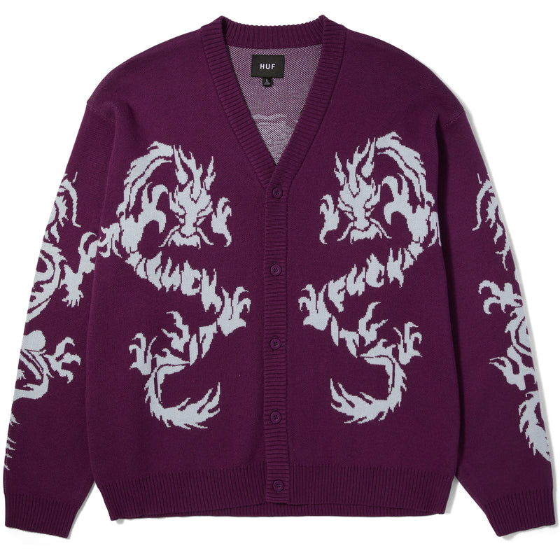 Twin Dragon Cardigan (Purple)