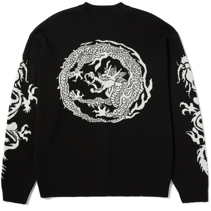 Twin Dragon Cardigan (Black)