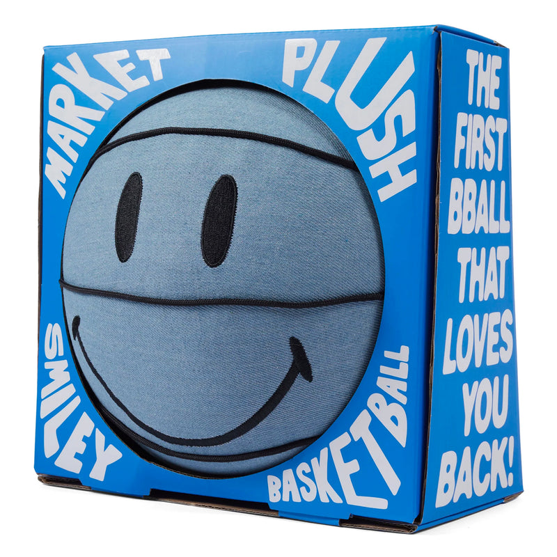 SMILEY DENIM PLUSH BASKETBALL