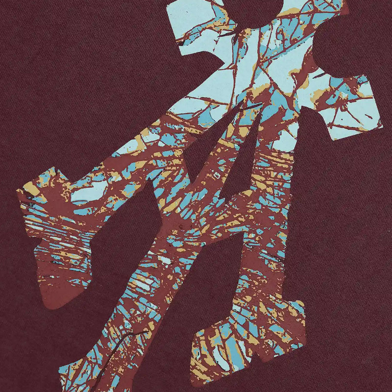 Shattered Alpha Cross Relaxed Tee (Rust)