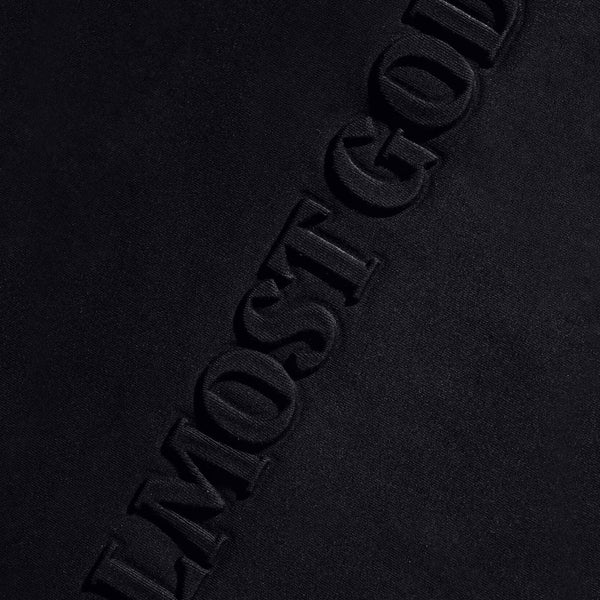 ALMOST GODS EMBOSSED TEE (BLACK)