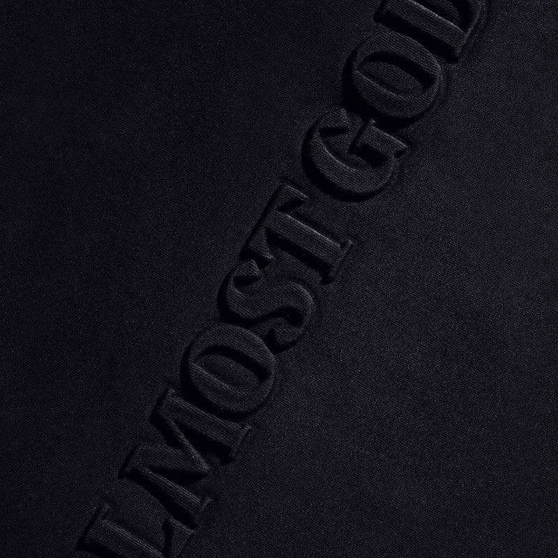 ALMOST GODS EMBOSSED TEE (BLACK)