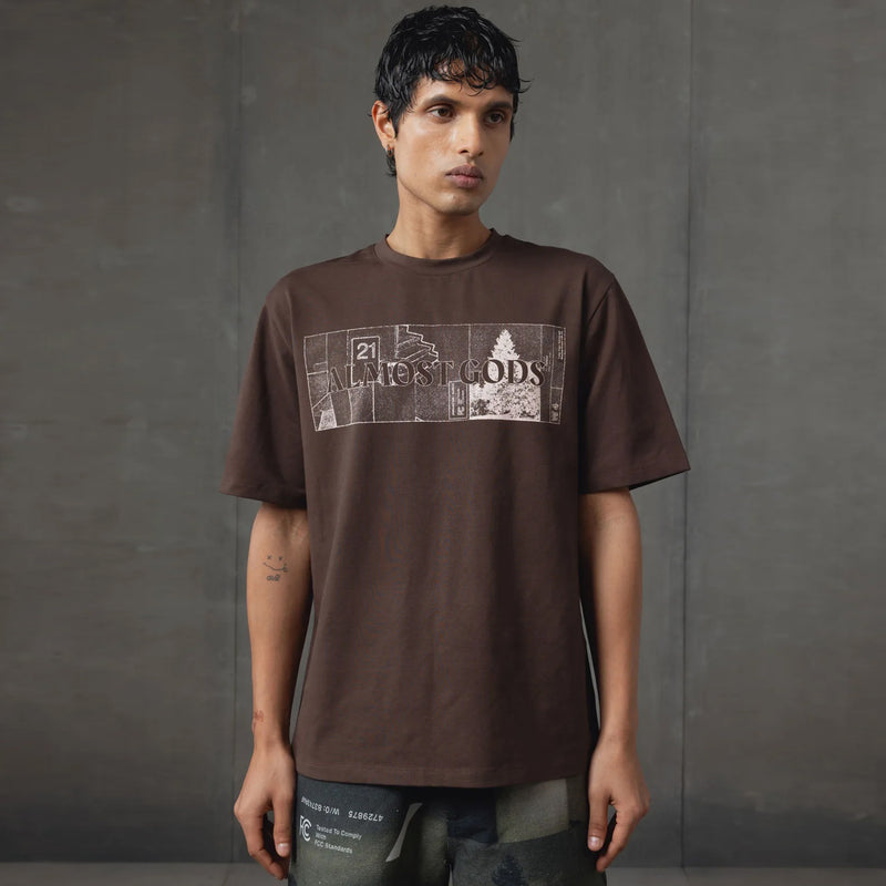 System Relaxed Tee (Brown)