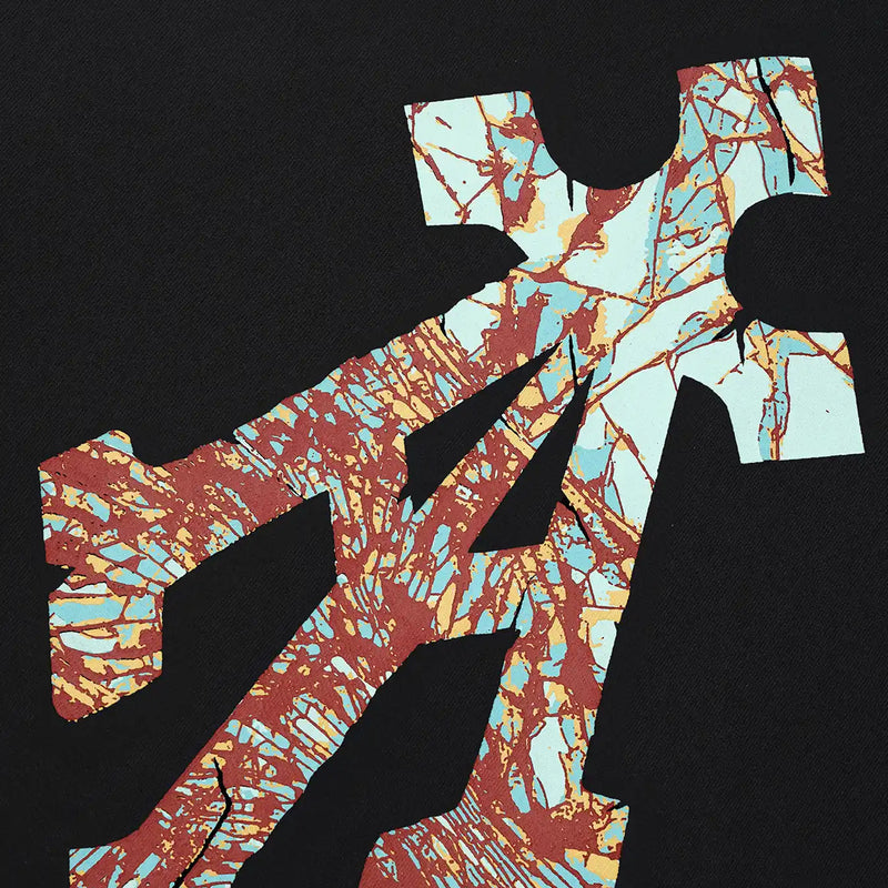 Shattered Alpha Cross Hoodie