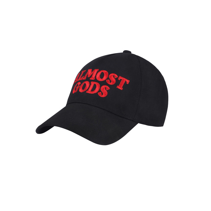 EMBROIDERED LOGO CAP (BLACK)