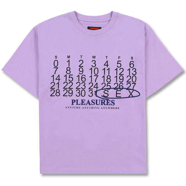 CALENDAR HEAVYWEIGHT TEE (LAVENDER)