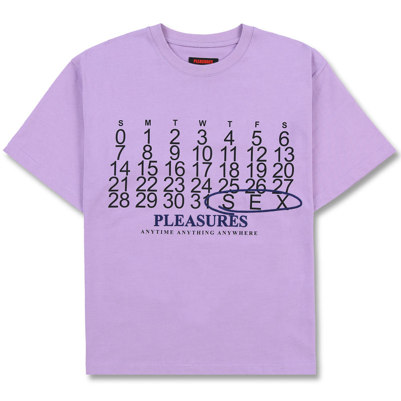 CALENDAR HEAVYWEIGHT TEE (LAVENDER)