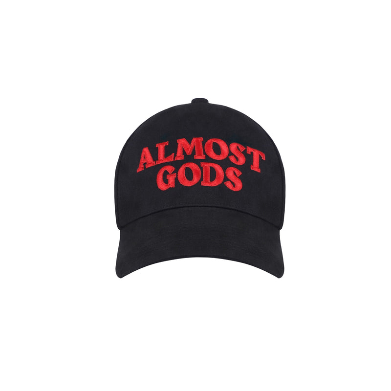 EMBROIDERED LOGO CAP (BLACK)