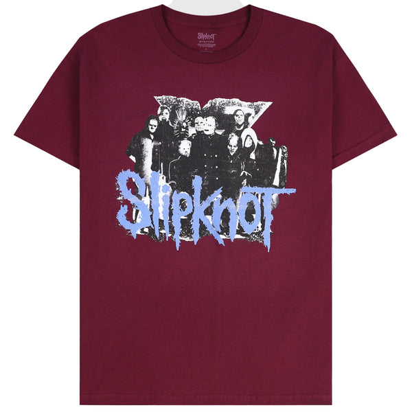 COMPASS TEE (BURGUNDY)