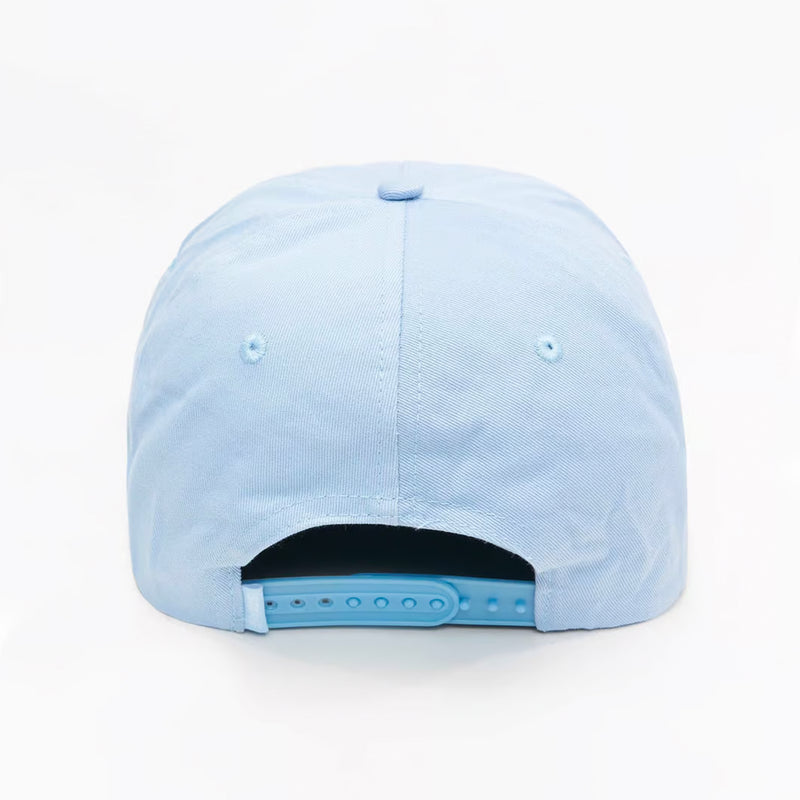 Script Embroidered Cap (Blue)