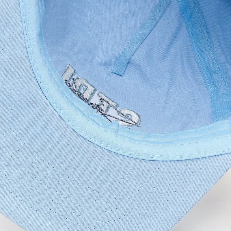 Script Embroidered Cap (Blue)